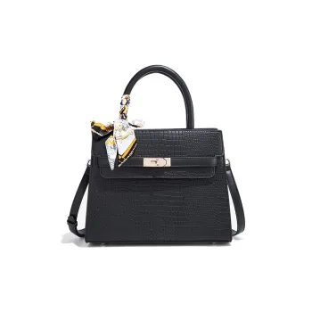 NATTY PU Kelly Bag, Shoulder Bag, Crossbody Bag, Handbag Women's Blue/Black