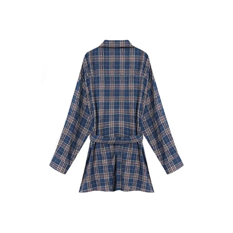 RTNH Long Sleeved Dress Women's Blue-1