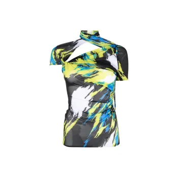 COPERNI Semi sheer Graphic print Dress