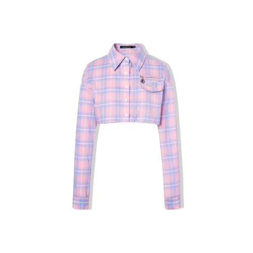 LA CRAWFISH Plaid Shirt Shirt Spring Summer And Autumn Women's