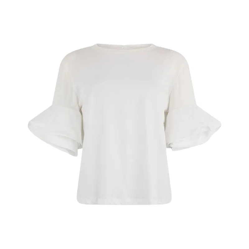 LIU·JO Flounce sleeve T shirt-0