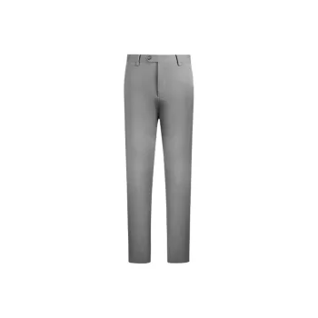 LANBAO Casual Pants Men's Beige Gray Plaid