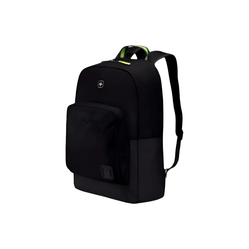 Wenger Polyamide Backpack Large Size Unisex Black And Charcoal Gray-1