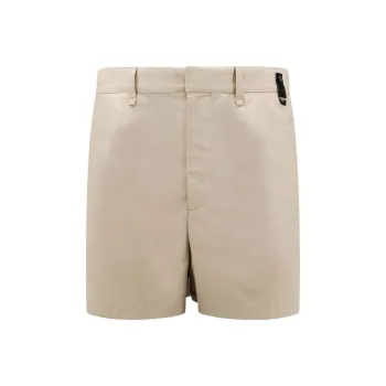 FENDI Logo Patch Bermuda Shorts