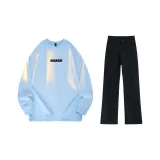 Arctic Ice Blue (Long-Sleeved)+Black Jeans