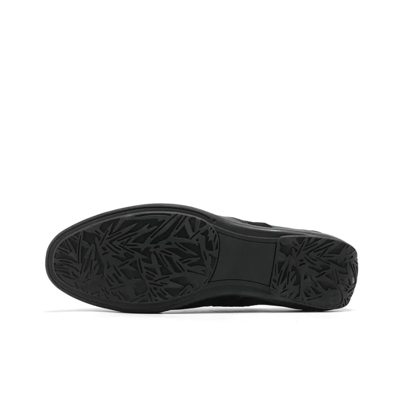 NAVIGARE Small Sailboat Non slip Lightweight Low Top Casual Shoes Men's Black-5