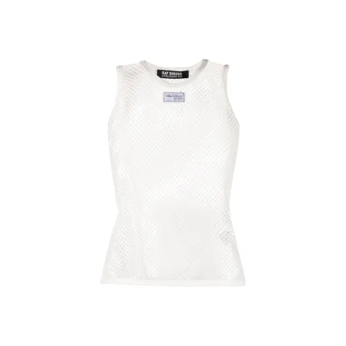 RAF SIMONS Fishnet-knit Round-neck Top
