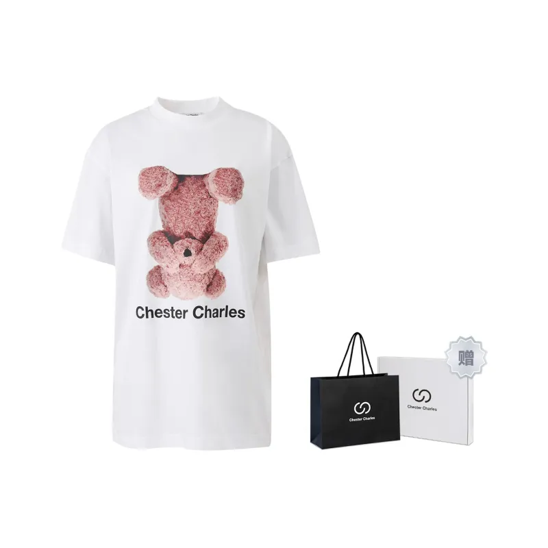 Chester Charles T Shirt Women's White-0