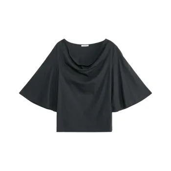 By Malene Birger Draped neck T shirt