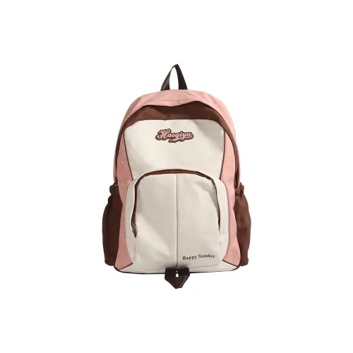 Yalu Nylon Fabric Backpack Unisex Multicolor
