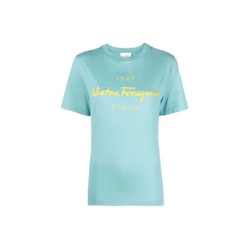 Ferragamo T-Shirts Women's Blue