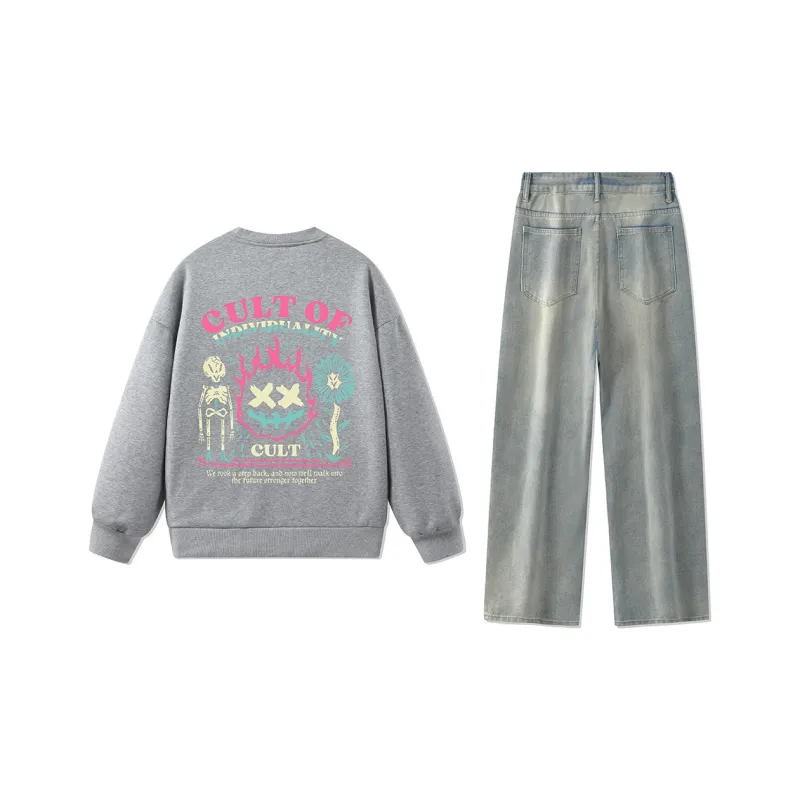 CULT OF INDIVIDUALITY Sweatshirt Sets Unisex-44