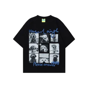 Flowers In Water Drop Shoulder Sleeve T Shirt Unisex