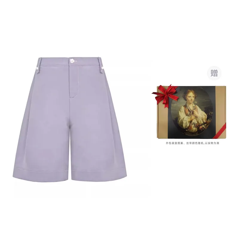 VALLEYOUTH Casual Shorts Unisex Smoke Purple-2