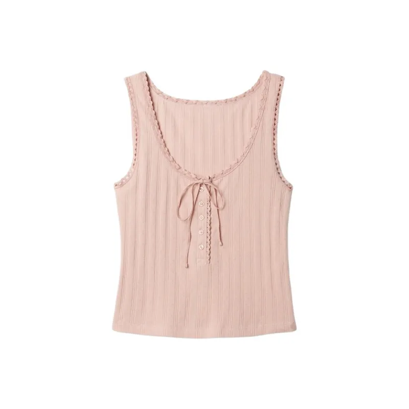 Doen X GAP DOEN Collaboration Series Tank Tops Women's Pink-0