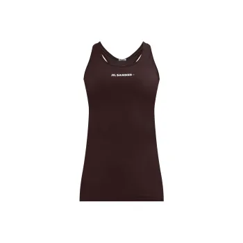JIL SANDER + Logo Printed Technicalb Tank Top