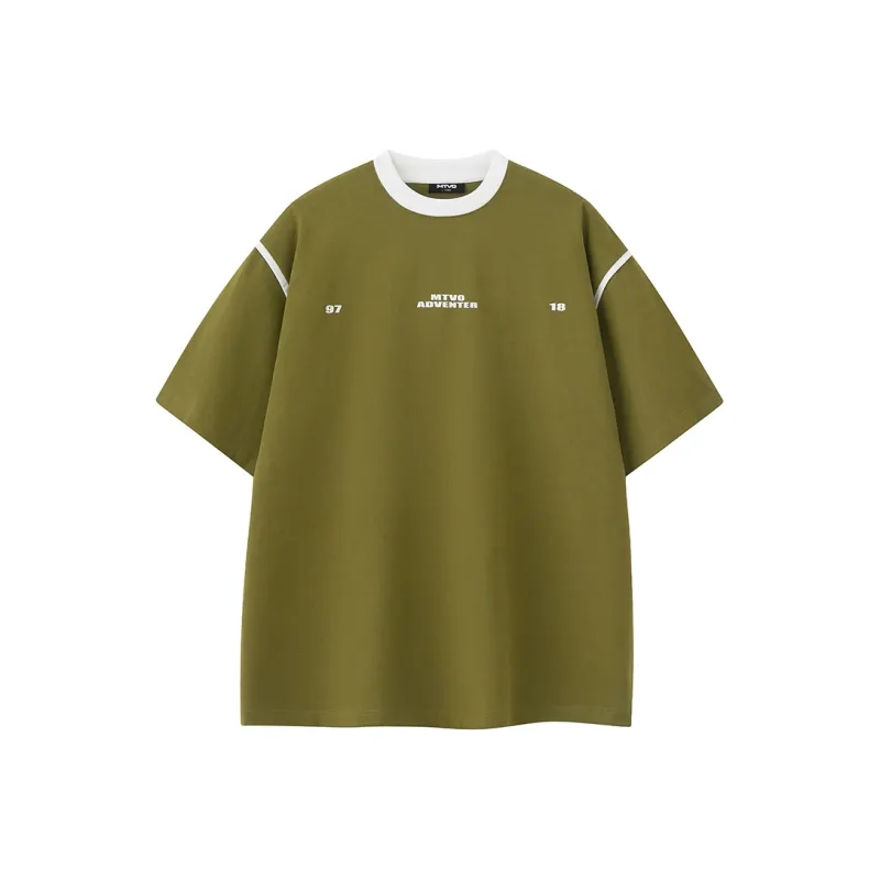 MONTVOO Drop Shoulder Sleeve T Shirt Unisex-6