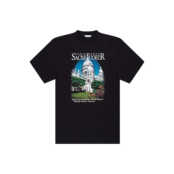 Balenciaga Sacré Cœur T Shirt 'Black'-0