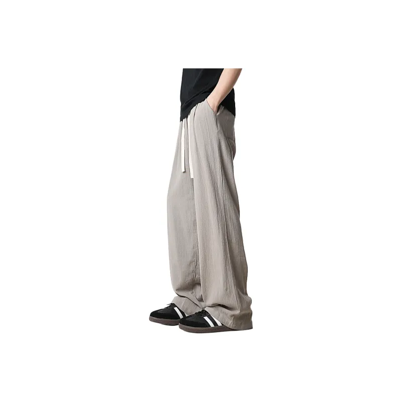 REXSHION Casual Pants Unisex Black-14
