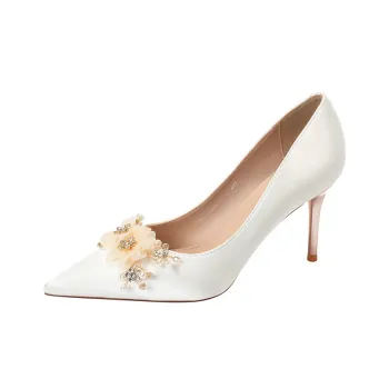Zomila Slim Heel High Heels Women's Ecru