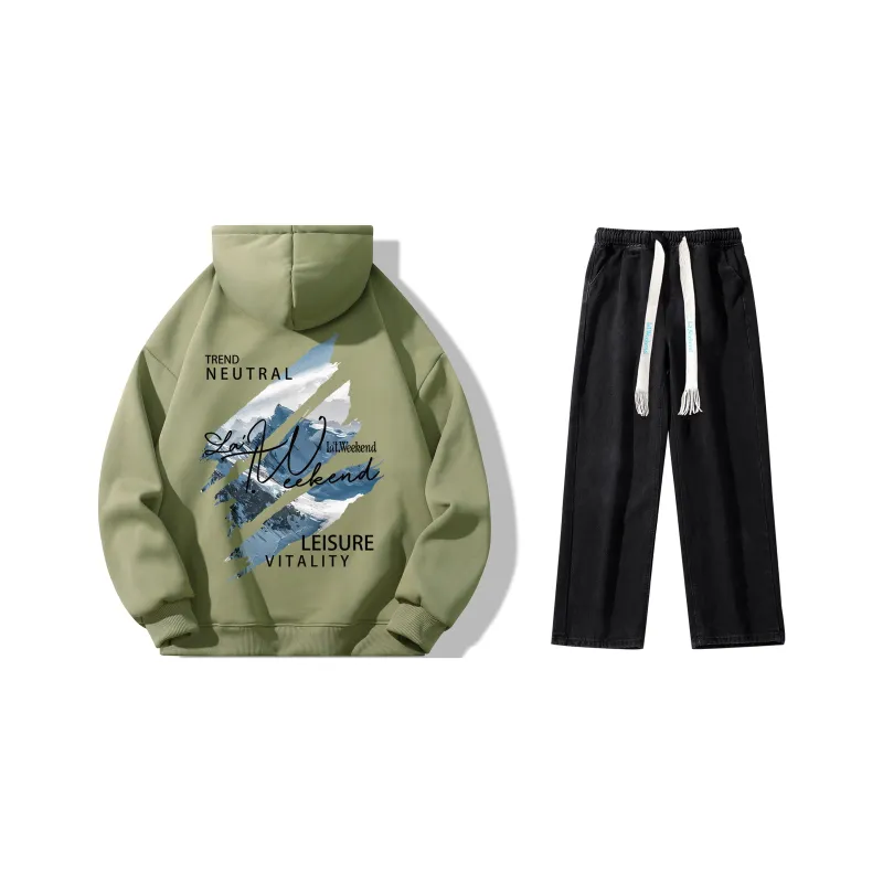 LA'T.WEEKEND Sweatshirt Set Unisex-14