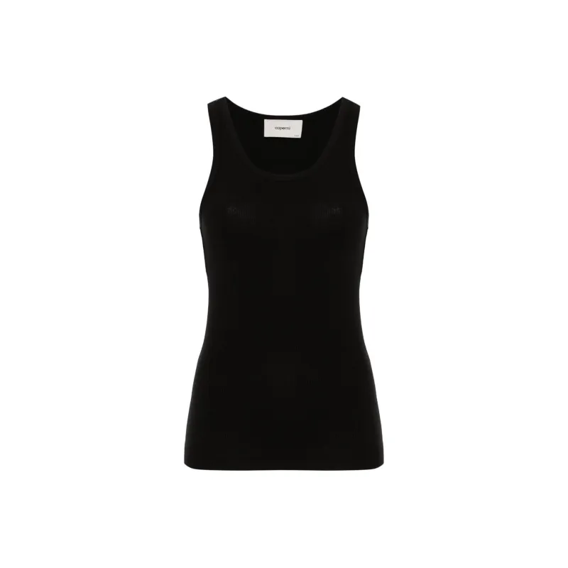 COPERNI Logo Embroidered Ribbed Tank Top-0