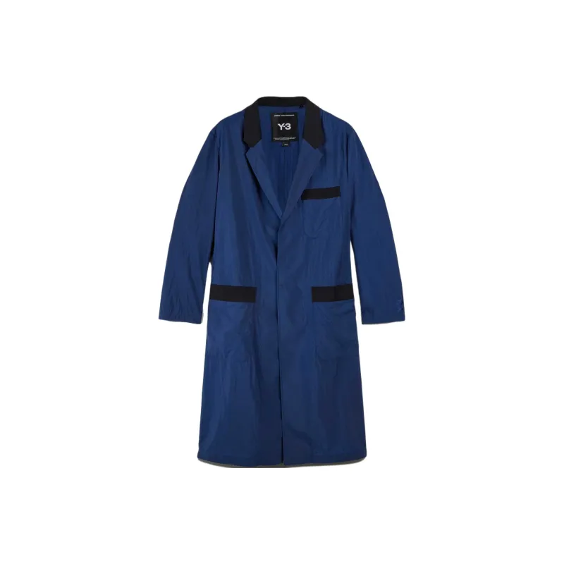 Adidas Y 3 ULTRALIGHT NYLON BLAZER COAT Jacket Men's Blue-0