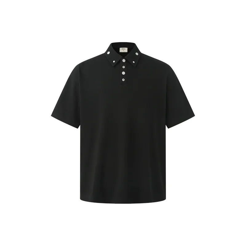 CHINISM Polo Shirt Unisex Black-0