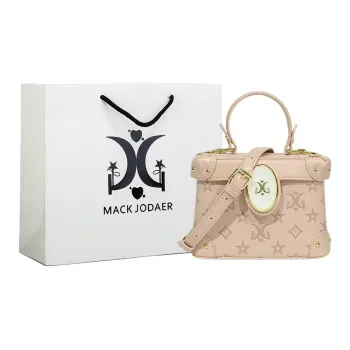 MACK JODAER Synthetic Leather Box Bag Handbag Women's Peach Blossom