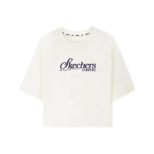 Skechers Sports Life Collection Raglan Sleeve T Shirt Women's Marshmallow White