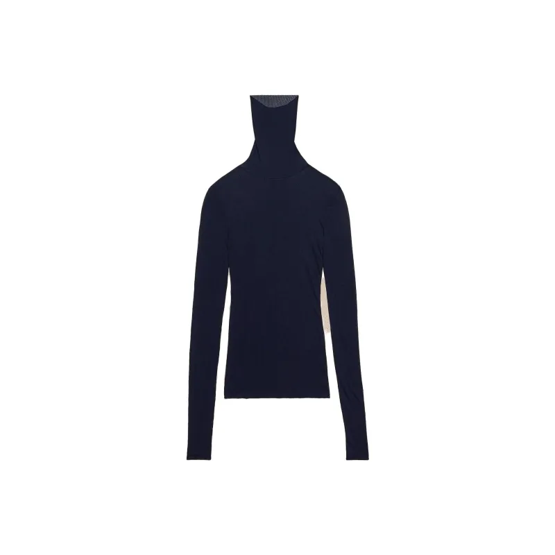 AMIPARIS Ribbed Turtleneck Knitted Jumper-0
