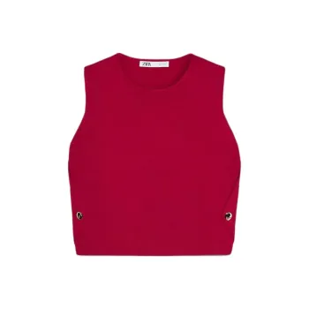 ZARA Tank Top Women's China Red