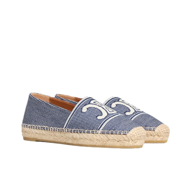 CELINE 25 Summer Women's Collection Espadrilles Women's Blue-1