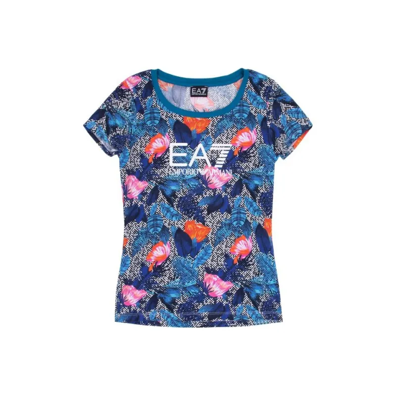 EMPORIO ARMANI EA7 T Shirts Women's Blue-0