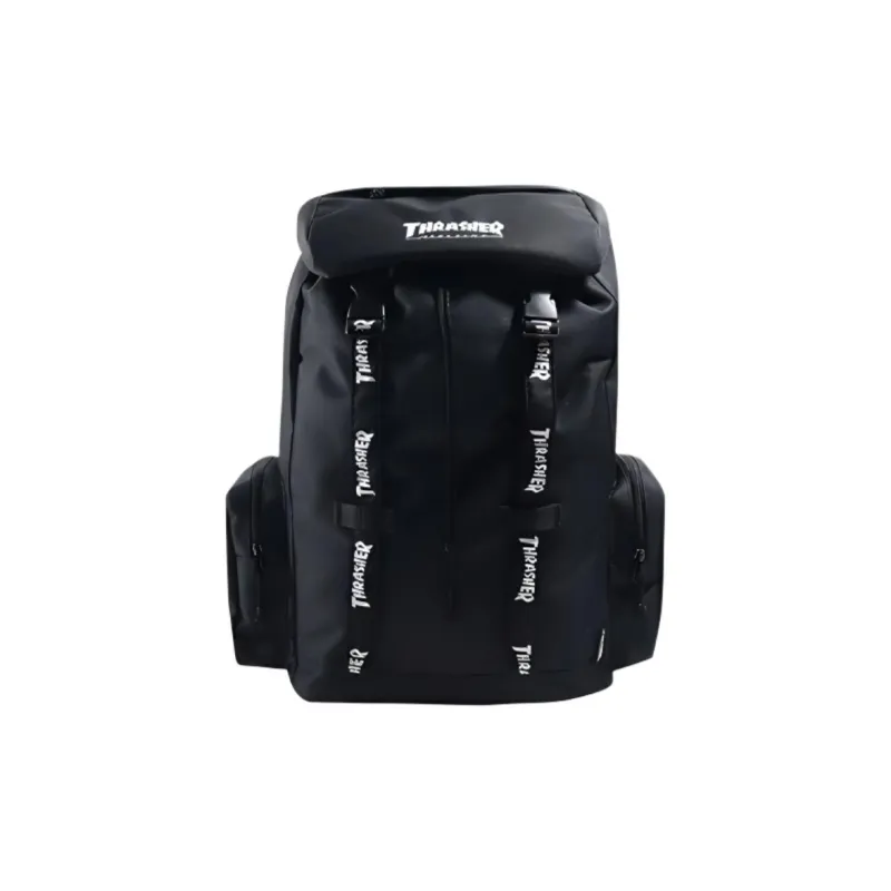 Thrasher Polyester Backpack Unisex Black-0