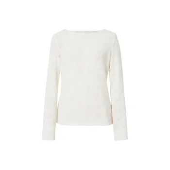 Hopeshow T Shirts Women's Ecru 004