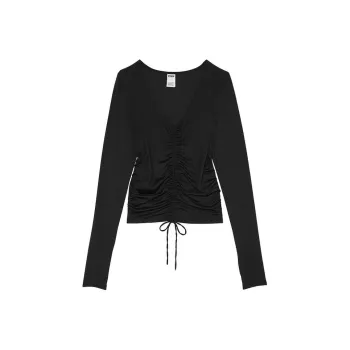 Victoria's Secret T Shirt Women's Pure Black