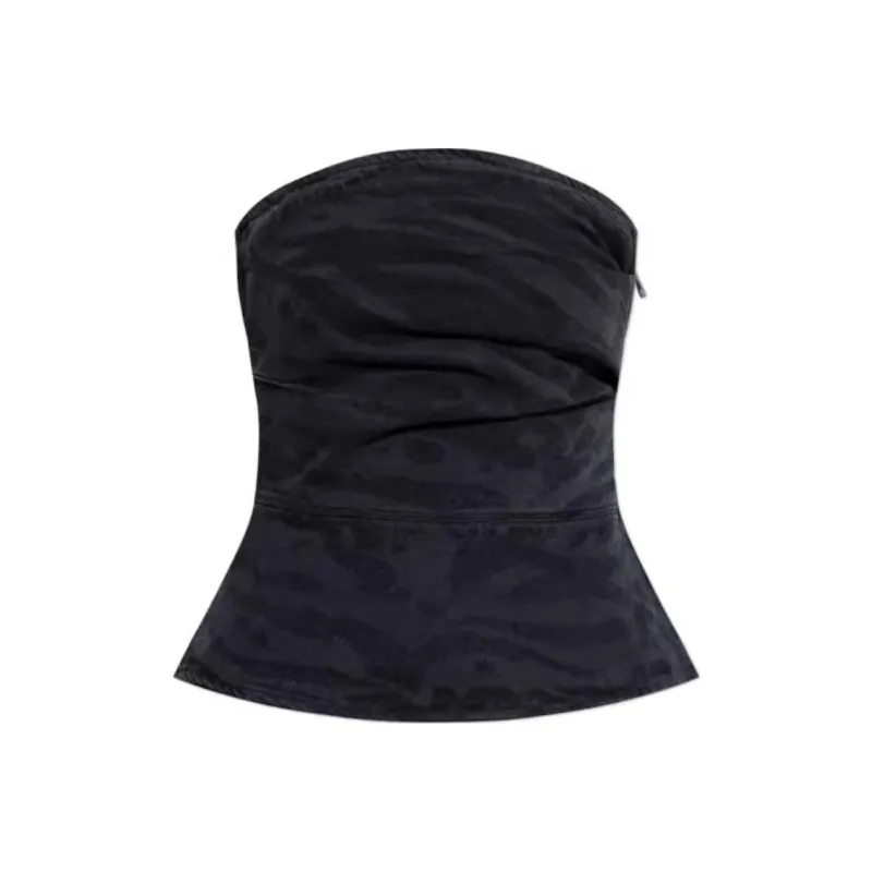 Rotate Strapless Ruched Detail Top-0
