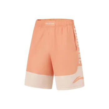 LiNing Sports Shorts Men's Sunset Orange Moonlight Gray
