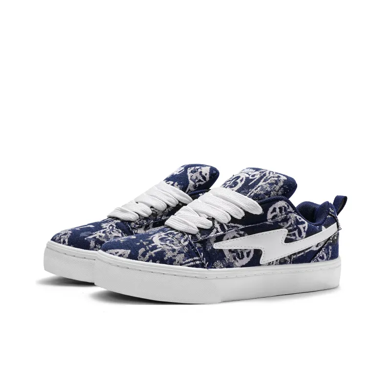 GNVA Canvas Shoes Unisex Navy Blue-2