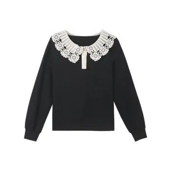 HIPPIEMISS Drop Shoulder Sleeve T Shirt Women's Black