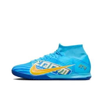 Nike Mercurial Superfly 9 Indoor Anti Slip Wear Resistant Soccer Shoes Unisex Blue