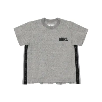 Nike X Sacai Ss Fleece Top Dark Grey Heather Women'ss