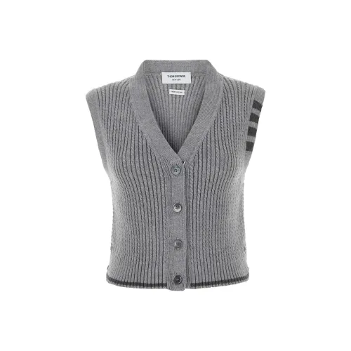 THOM BROWNE Button Up Cropped Vest
