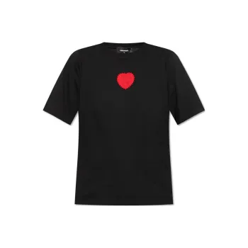 DSQUARED 2 Velvet Heart Easy Fit T Shirt