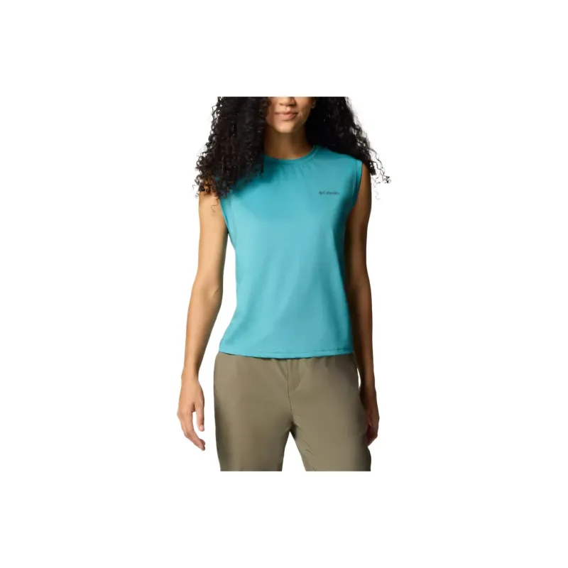 Columbia Wild Tank Tops Women's Blue-0