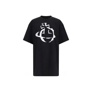 Vivienne Westwood Orb Logo Printed Crewneck T Shirt