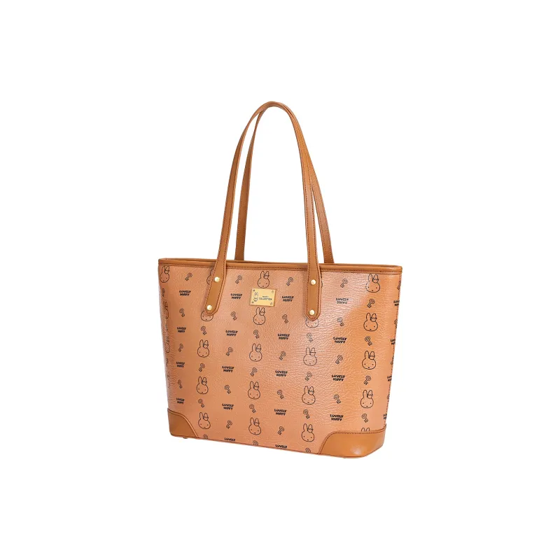 Miffy Synthetic Leather Tote Bag, Shopping Bag, Shoulder Bag Women's Multicolor-9
