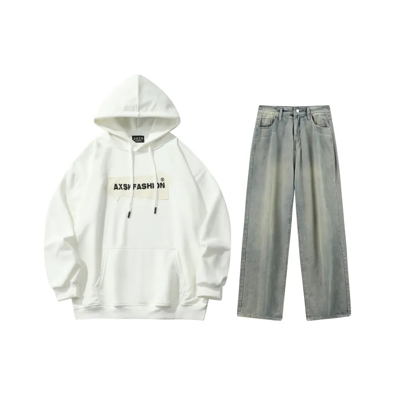 A.X.S.K Sweatshirt Sets Unisex-11