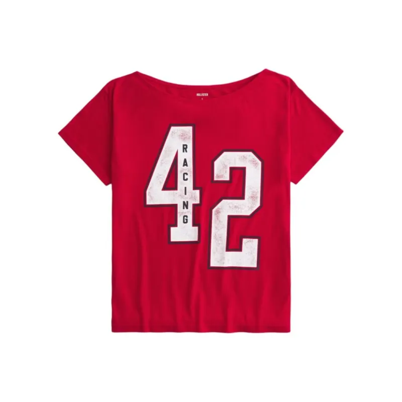 Hollister T-Shirts Women's Red-0